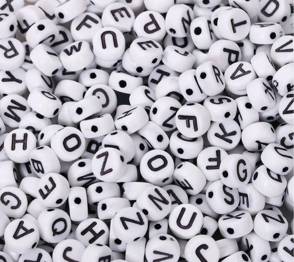 Alphabet Beads Pack of 10GM A1