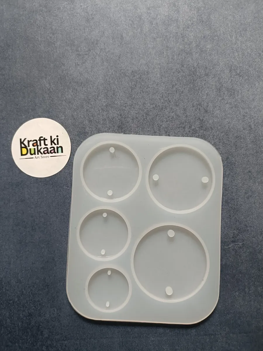 5 Cavity Round Rakhi Mould