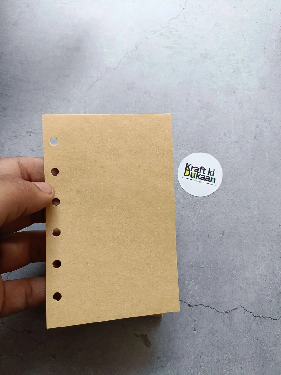 8.3X13CM Light Brown Pages Pack of 100